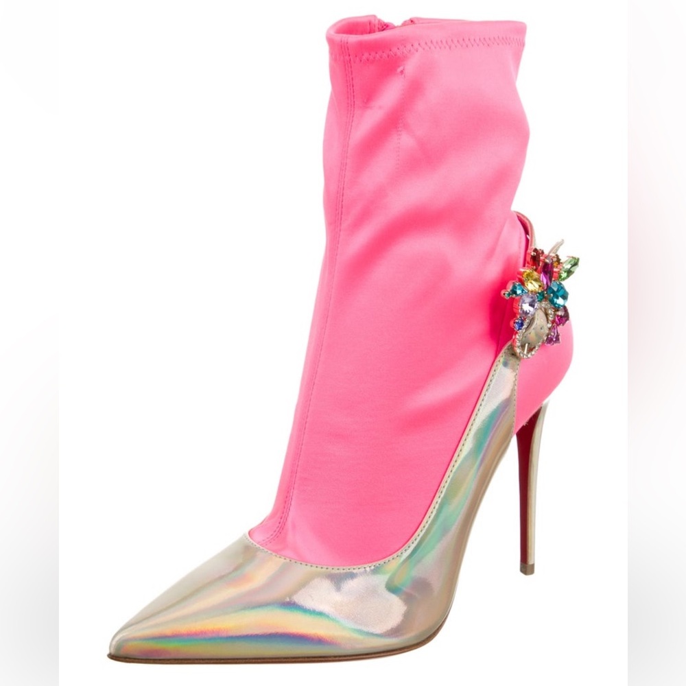 Christian Louboutin Patent Leather Booties - Picture 3 of 5
